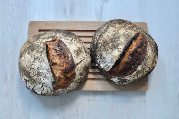 Two loafs of bread