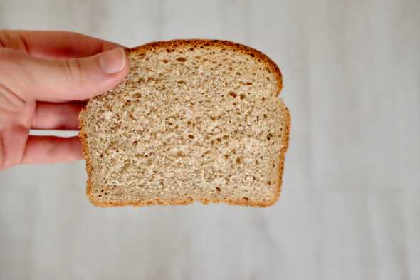 The crust of the bread