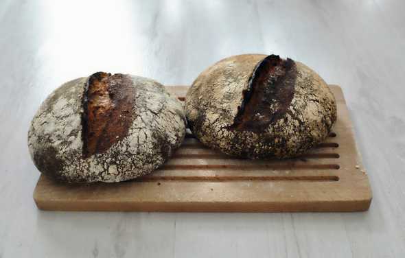 Two loafs of “Clean the Pantry” bread